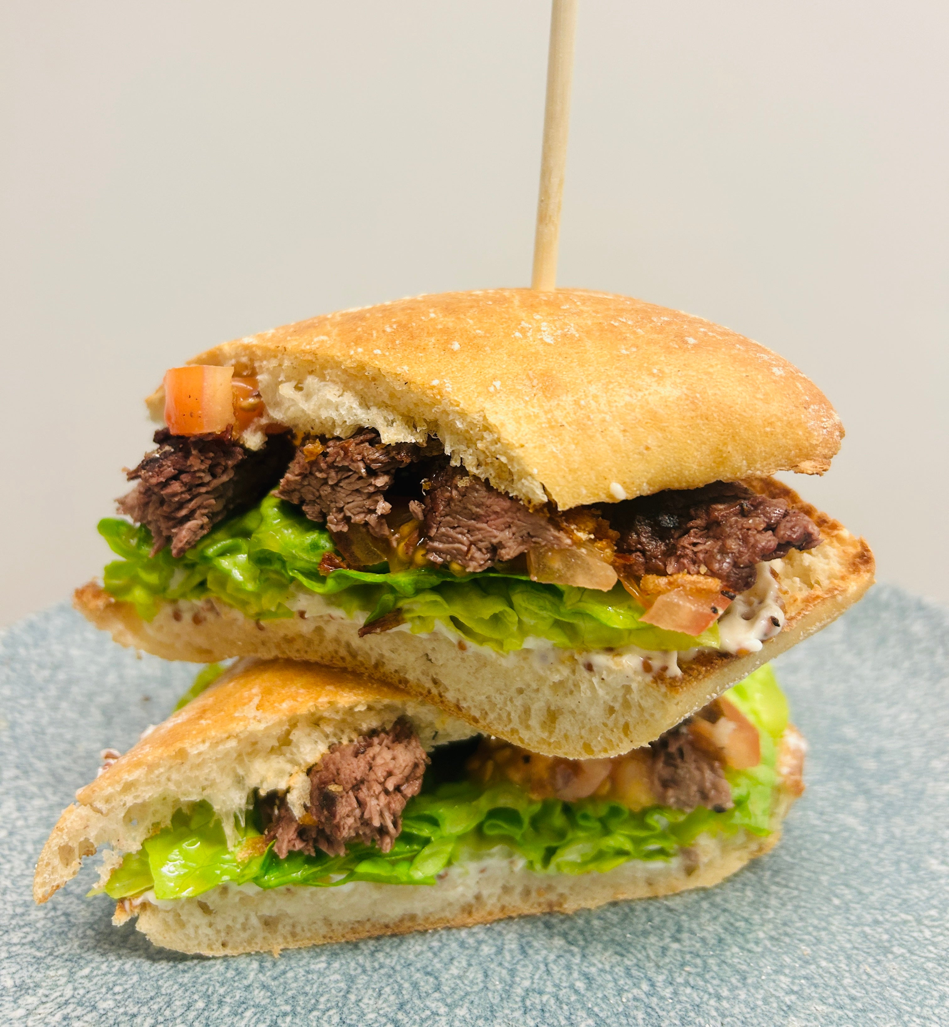 Steak & Crispy Onion Ciabatta