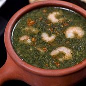 Moulokhia with Shrimps