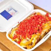 Fries With Chicken and Cheetos