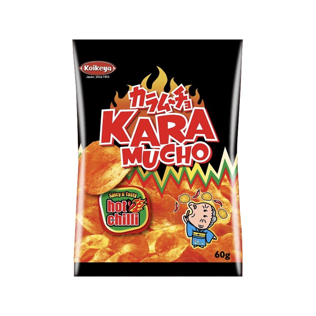 Koikeya Karamucho Hot Chill Flavour Potato Chips 60g