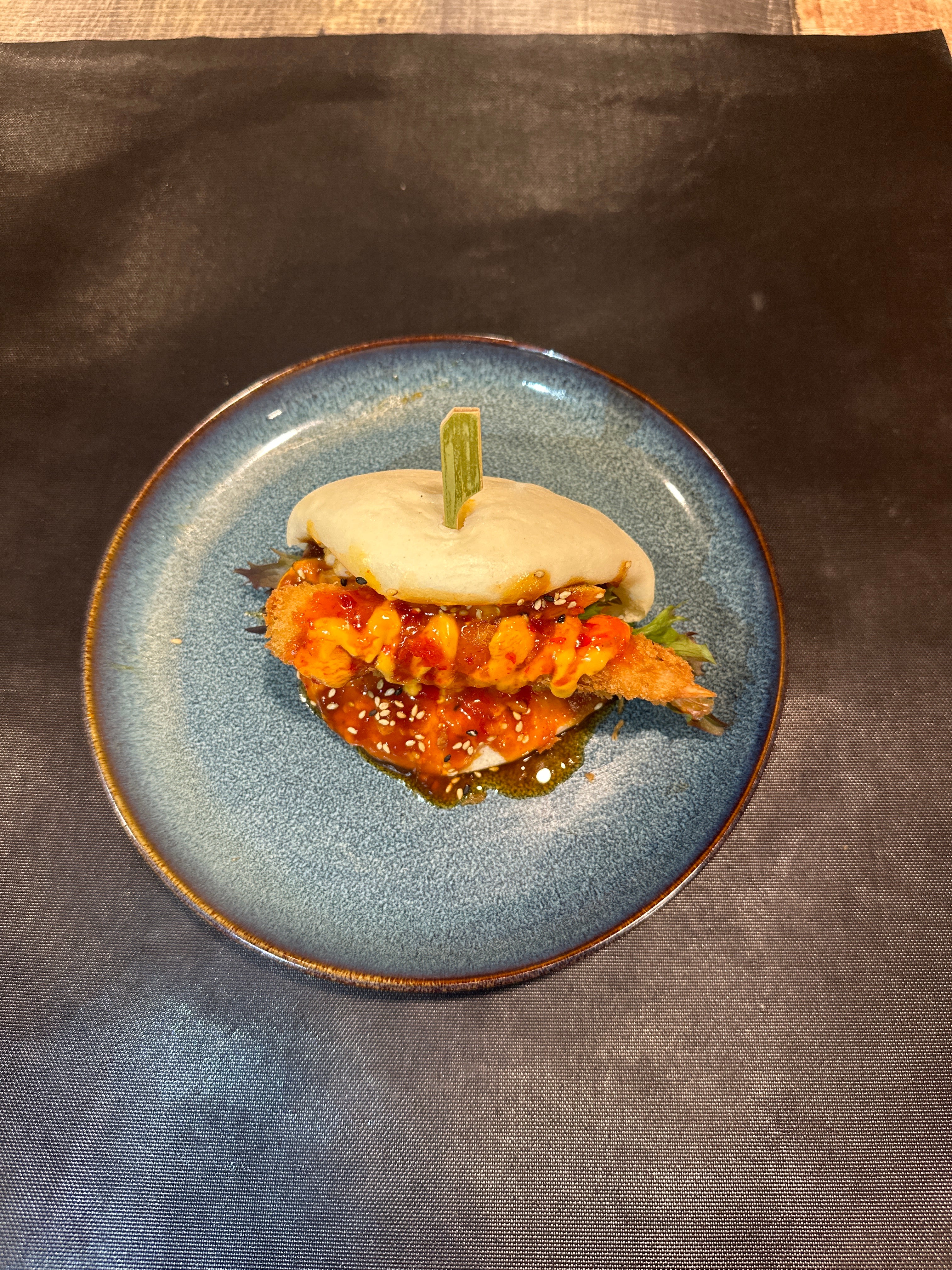 Prawn Katsu or Prawn Tempura Bao