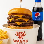 Wagyu Cheese Burger Meal