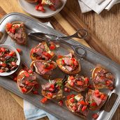 Bruschetta with roast beef