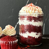 Red Velvet Cake Jar