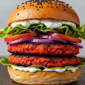 Double Tikka Burger
