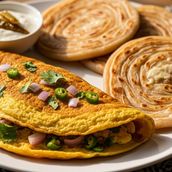 Omelette And paratha