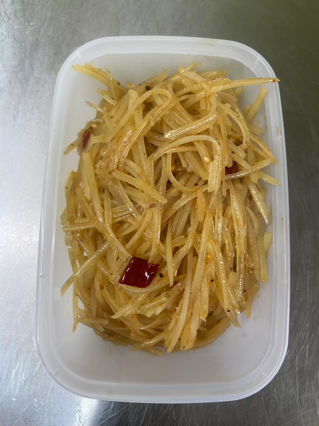 炝拌土豆丝: Pototes with Spicy Sour Sauce