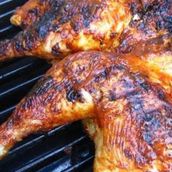 Charcoal Grilled Chicken With Serves