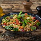 Grilled Cottage Cheese & Vegetable Burrito Bowl