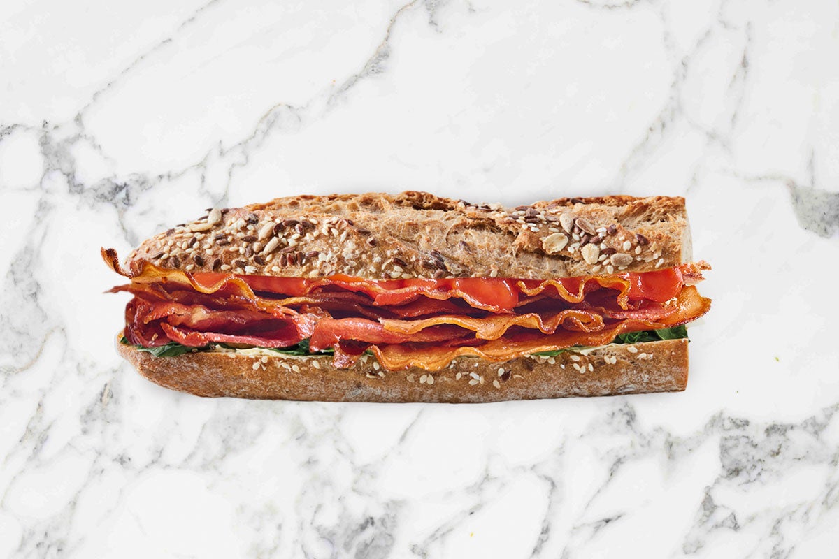 Crispy Bacon on Multigrain Sourdough -Small