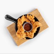 Broasted Chicken Strips With Cajun Sauce
