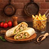 Creamy Chicken Wrap Combo
