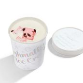 Vanilla ice cream with premium chocolate marshmallows and strawberry marshmallows