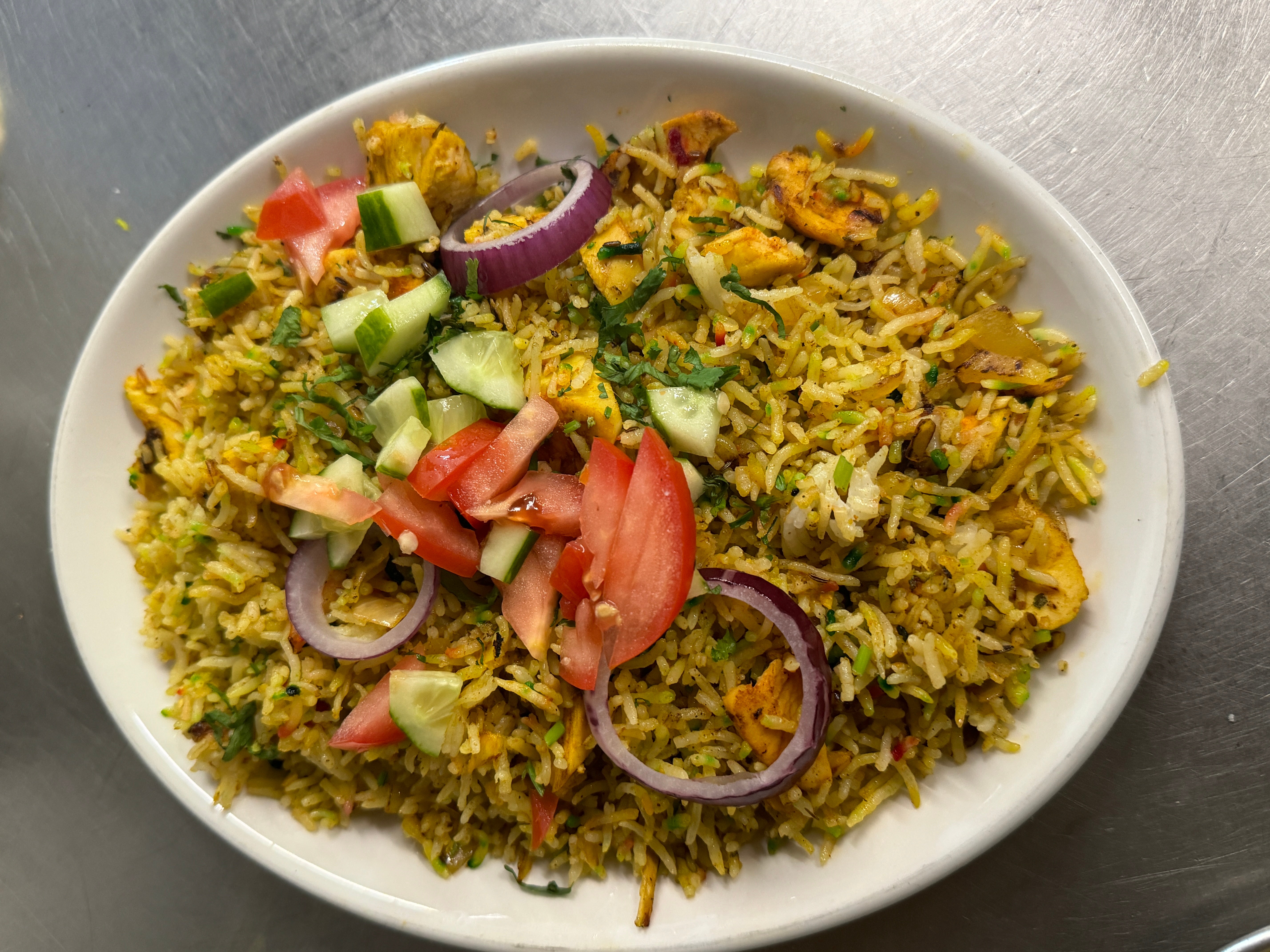 Chicken, Lamb, or Prawn Biryani