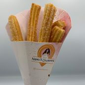 Churros with sugar and cinnamon
