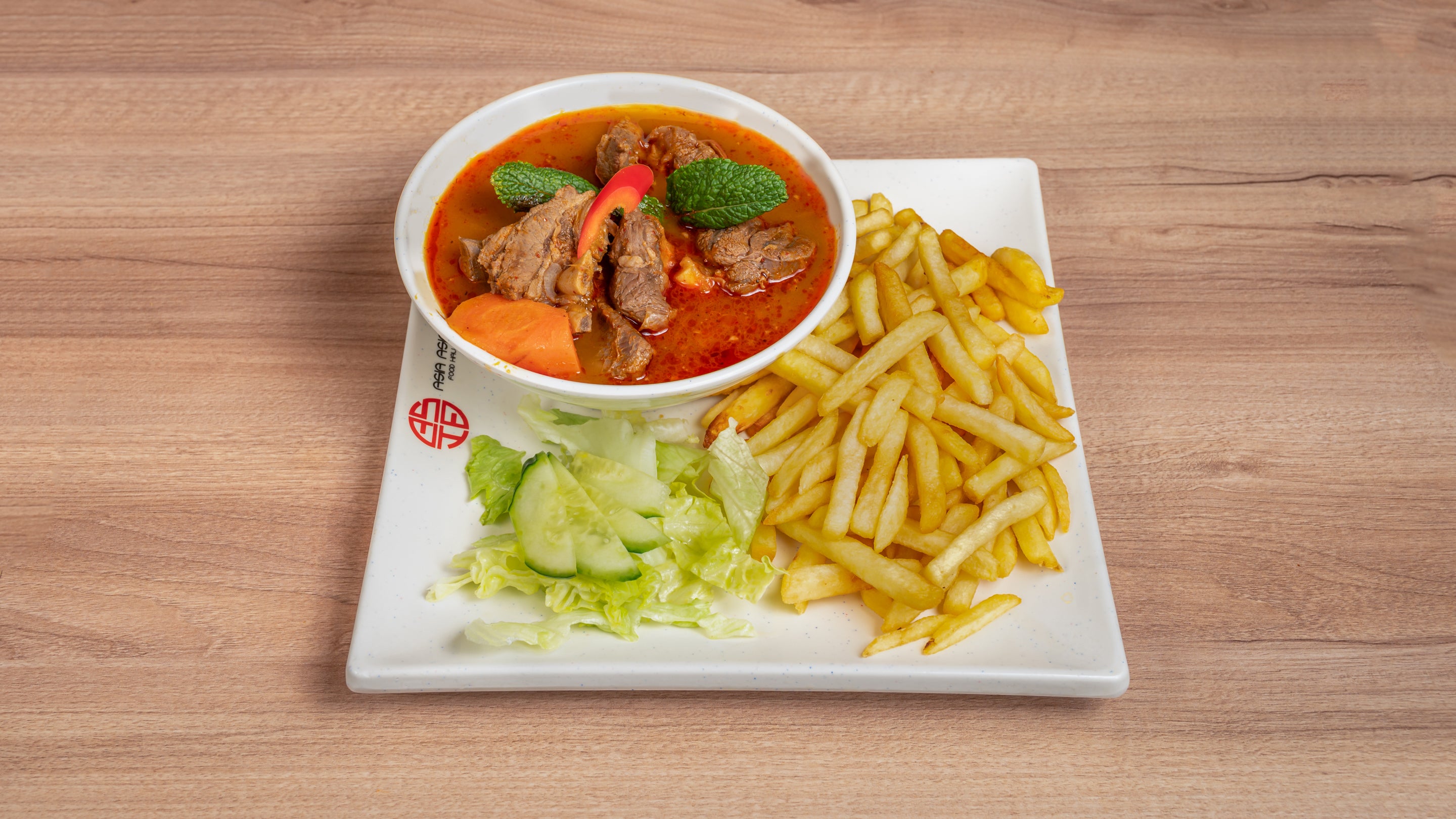 Lamb Curry with Chips