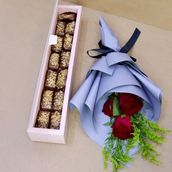 Box Of Coffee Sweet One Flavor With Flowers 8820