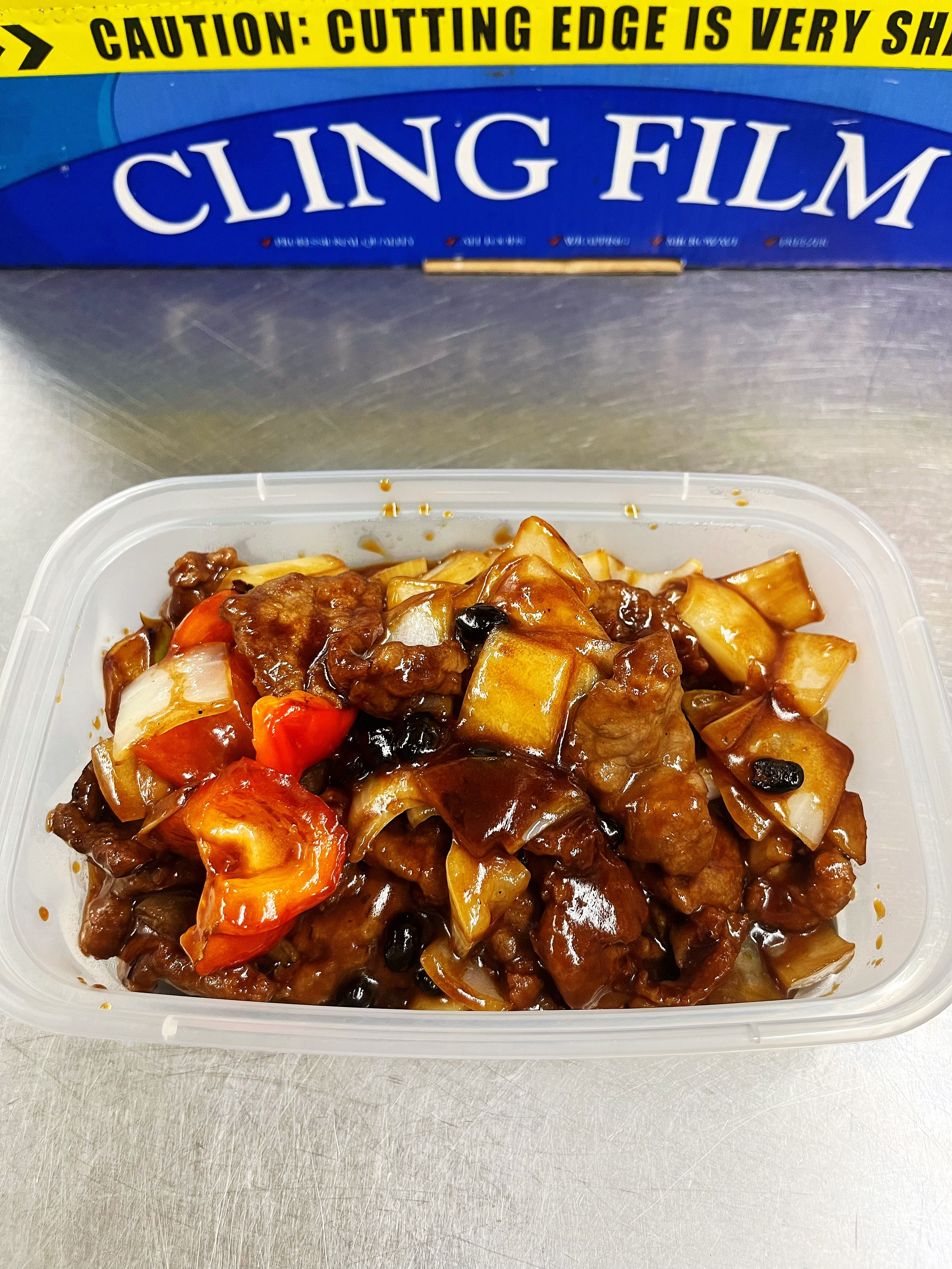 35.Beef With Black Bean Sauce士椒牛