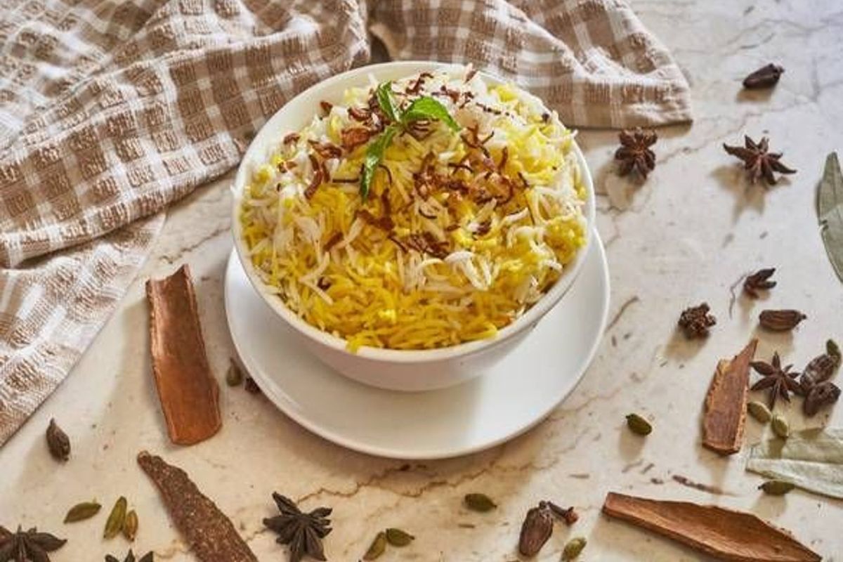 Mushroom Dum Biryani