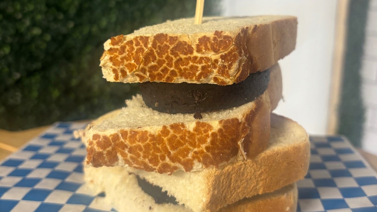 Piece and Stornoway black pudding