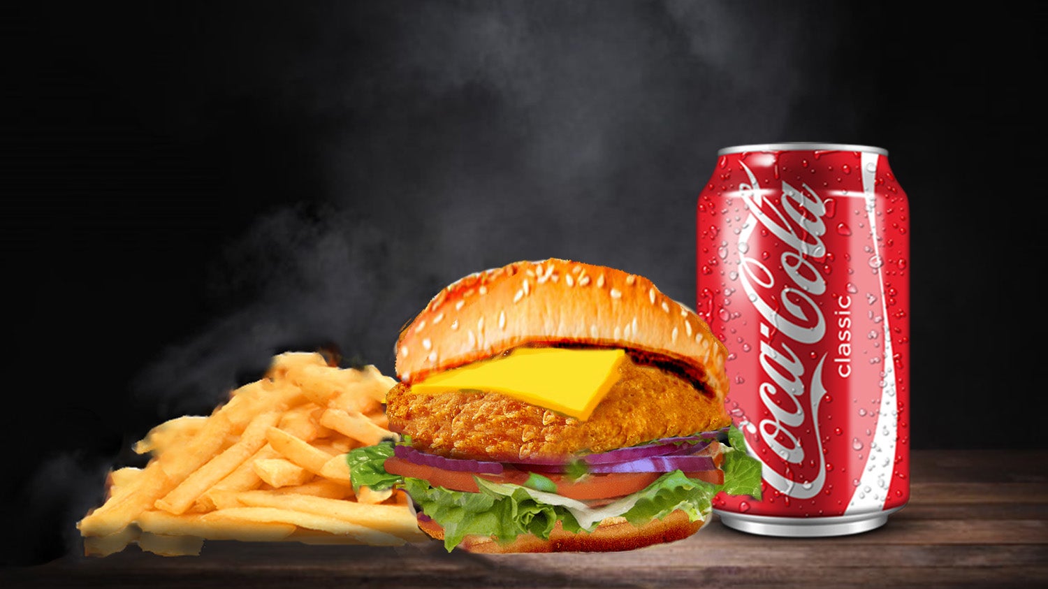 Premium Southern Fried Chicken Steak Burger