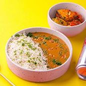 Panner Tikka + Daal Makhani + Jeera + Rice + soft Drinks + Gulab Jamun