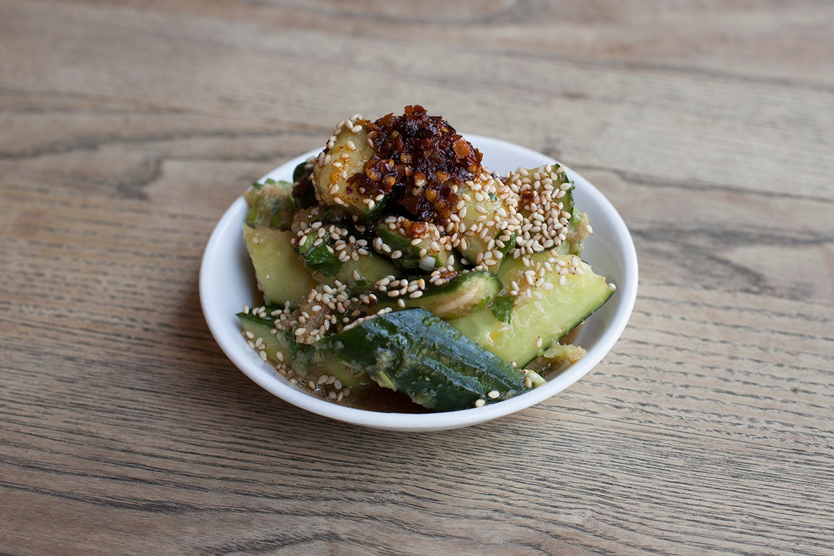 Smacked Cucumber Salad (ve)