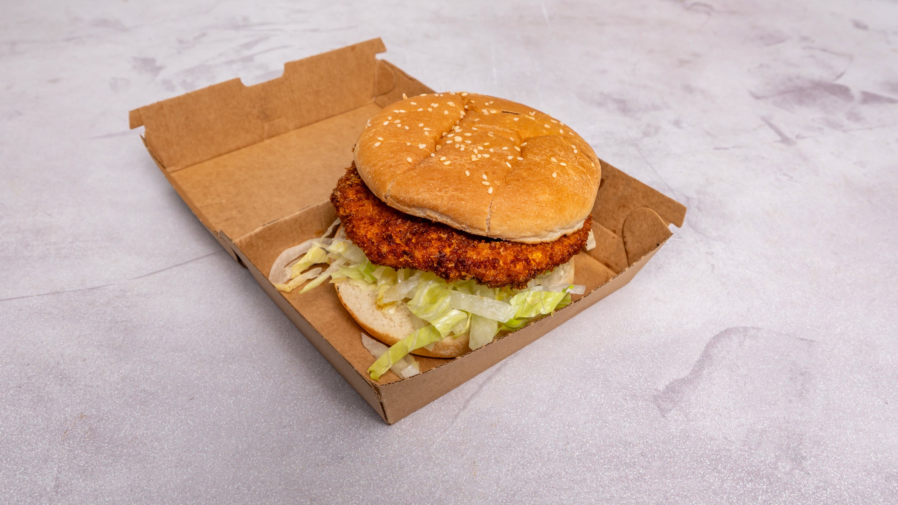Panko Fried Chicken Fillet Burger
