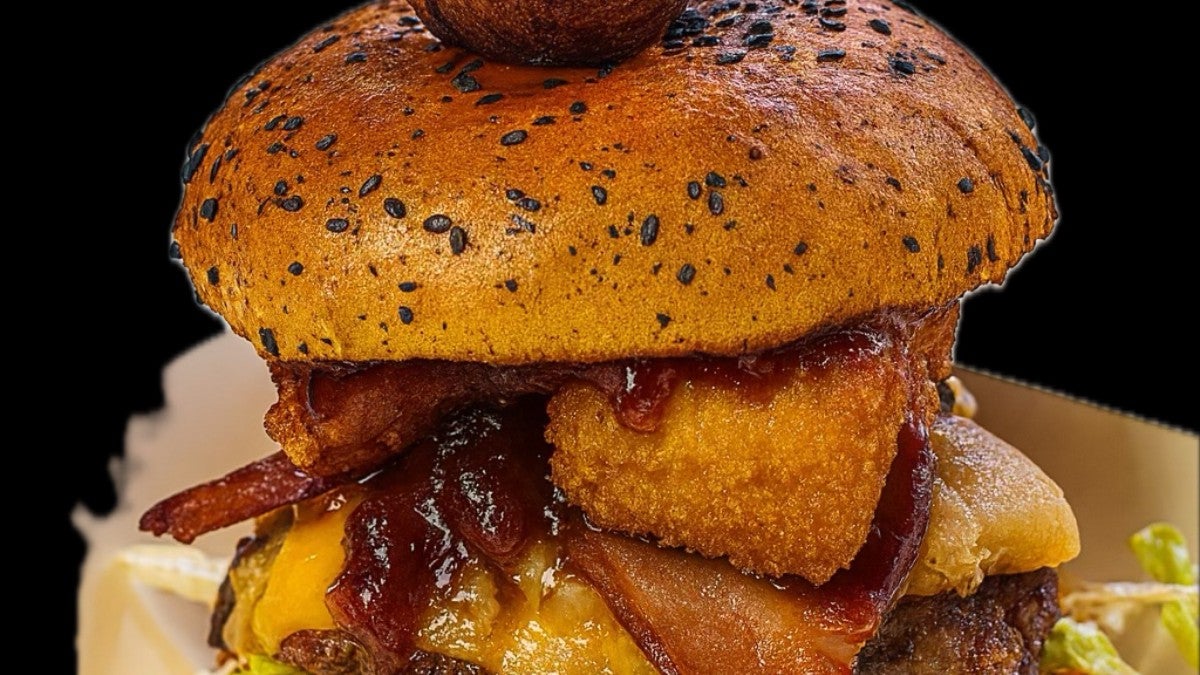 Christmas beefy burger