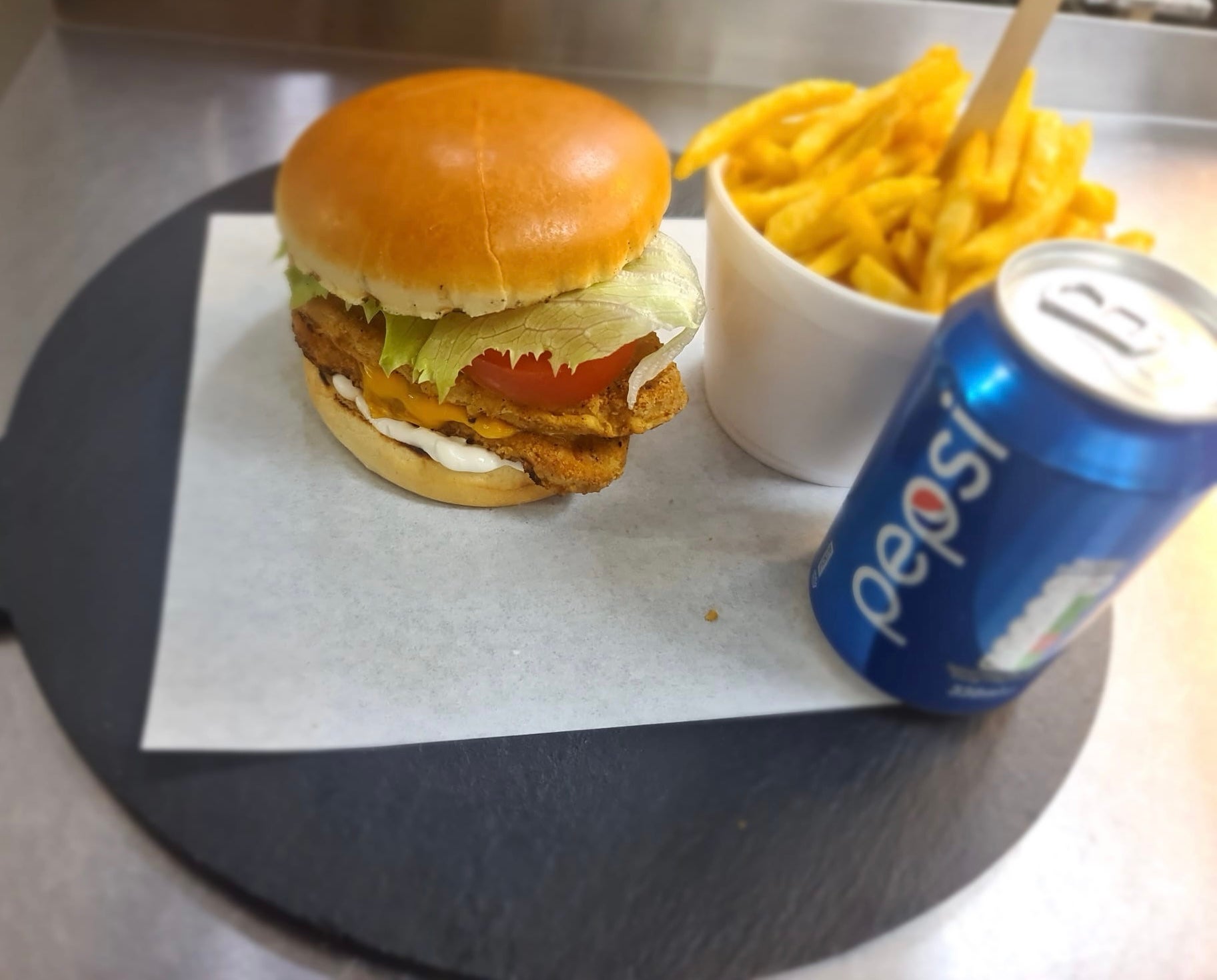Double Chicken Burger