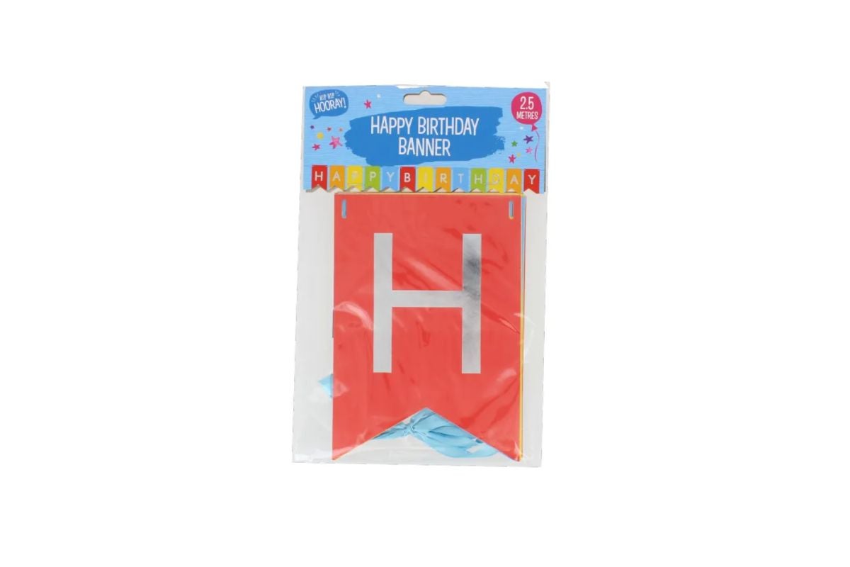 "Happy Birthday" Hanging Banner