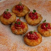 Laban Fritters, Chilli & Berry Chutney