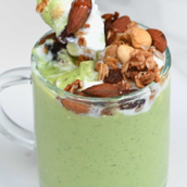 Banana With Milk And Avocado Cocktail