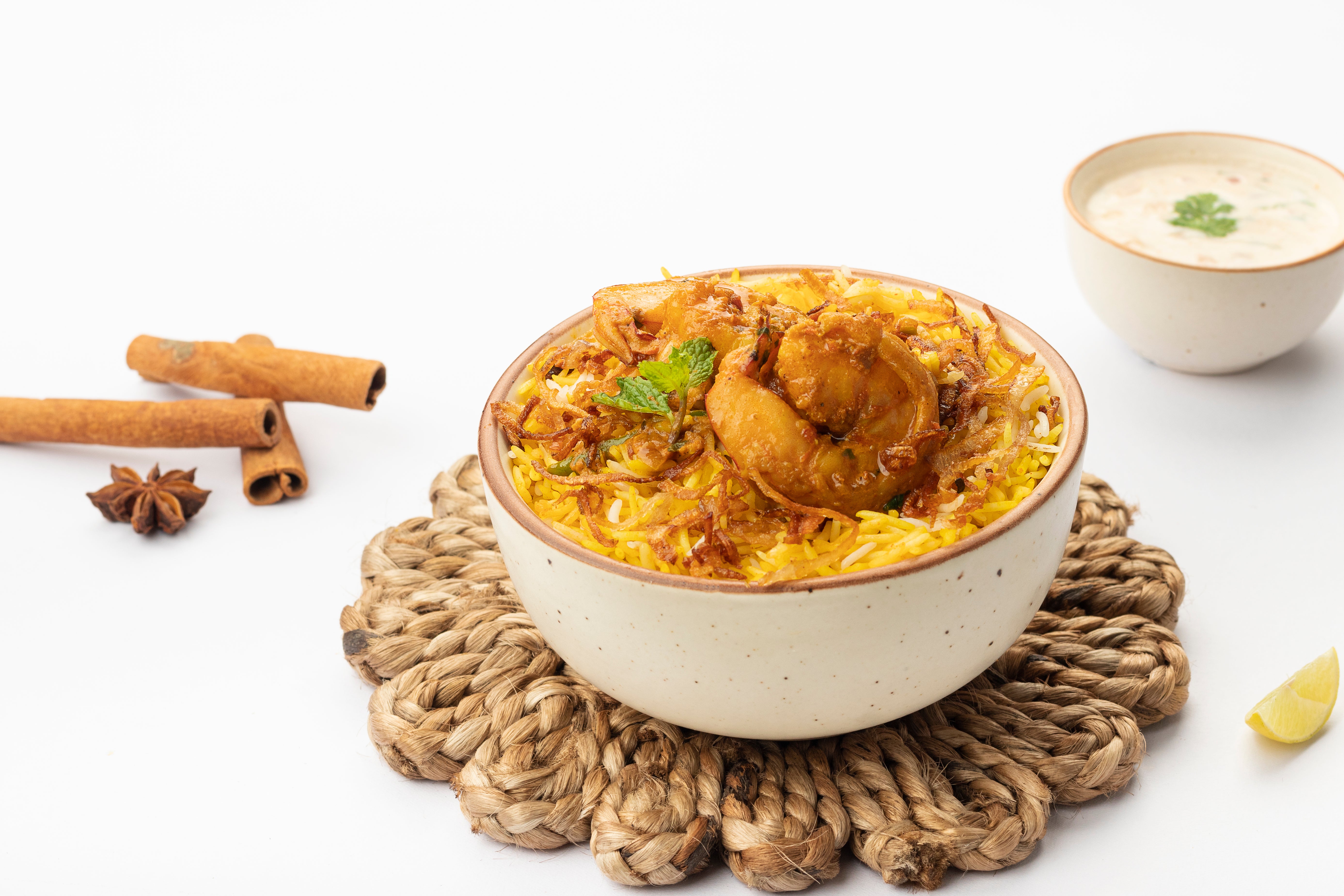 Fresh water Prawn Biryani