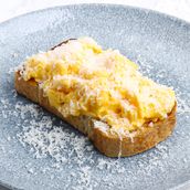Scrambled Eggs Parmesan