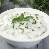 Small Pack Of Yogurt And Cucumber.