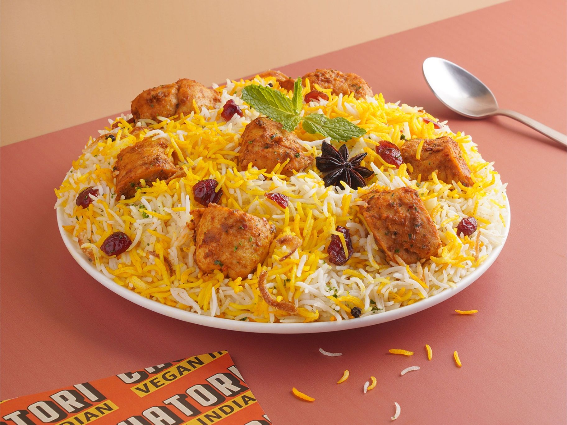 Plant-Based Chicken Biryani