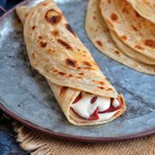 Chapati Kraft Cheese With Mortadella