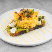 Avocado Toast Scrambled Egg