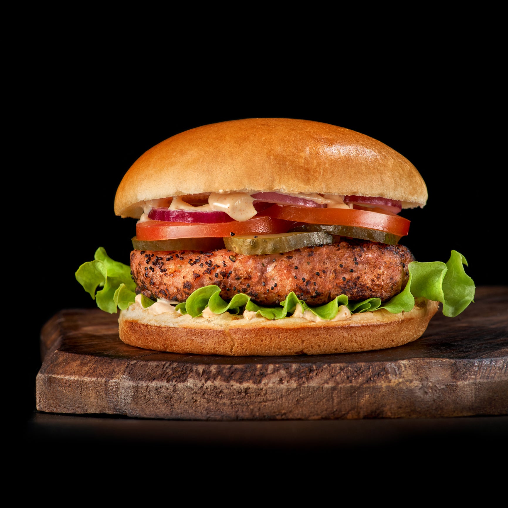 VEGAN CHILLI CHICKEN BURGER