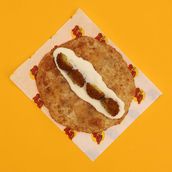 Red chapati falafil