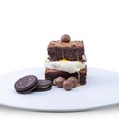Hot Brownie with Scoop of Ice Cream