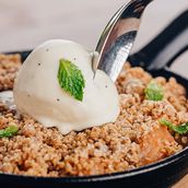 Rhubarb and Apple Crumble