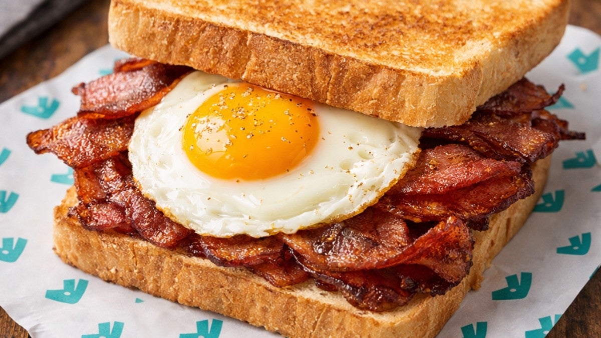 Fried Egg Bacon Sandwich