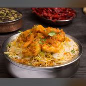 Large Shrimp Dum Biryani