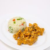 Cheesy Chicken With Veggie Rice