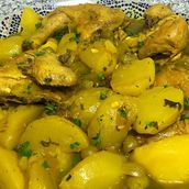 potatoes Chicken and olives