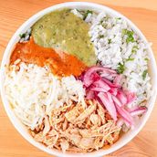 TINGA PULLED CHICKEN BOWL