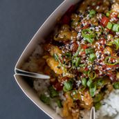 Spicy And Sweet Chicken Rice