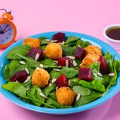 Crispy Halloum Salad